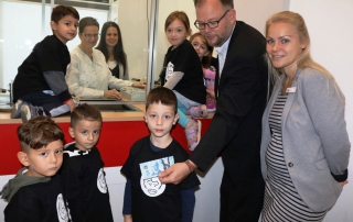Mit Albert in der Sparkasse Lüdenscheid