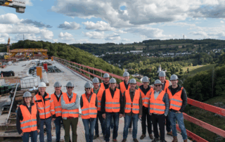 Baustellenbesichtigung der „Rahmedetalbrücke“